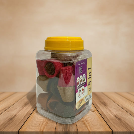 Tez GULAB CHANDAN KAPUR GUGAL 5 in 1 Premium Dhoop Cup(25PCS)