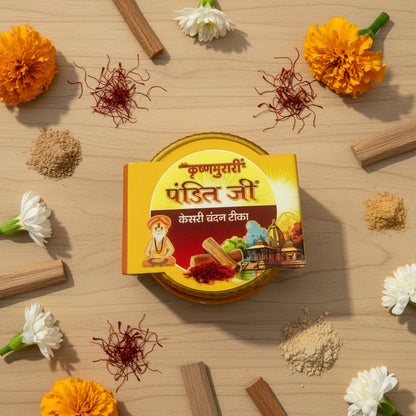 Krishna murari Pandit Ji KESAR CHANDAN TIKA (60g)
