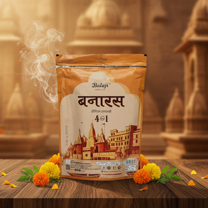 Balaji BANARAS 4 in 1  Incense Sticks Zipper (450 gms)
