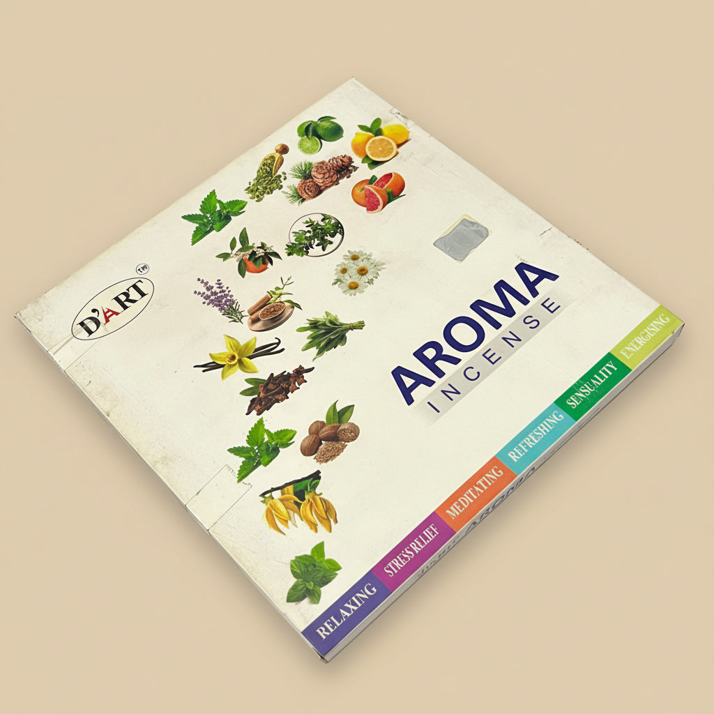 D'art Aroma Incense Sticks (6 Pack of 20 Sticks Each)