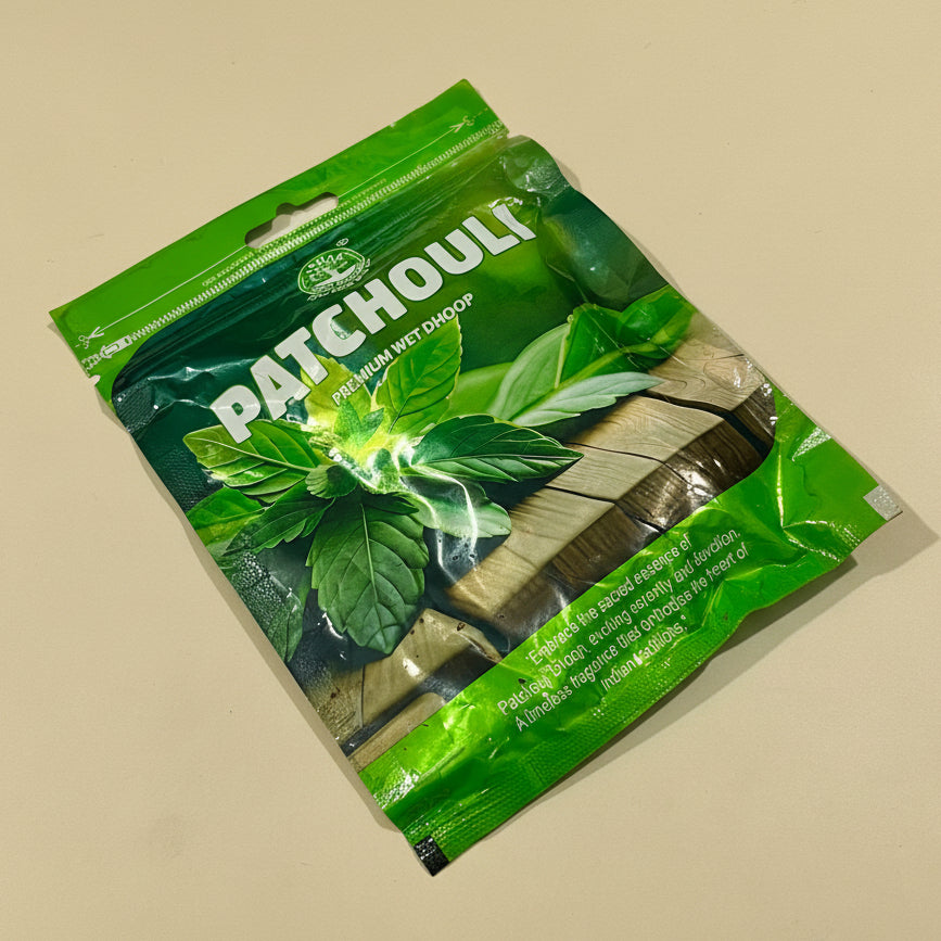 Forest PATCHOULI Premium Wet Dhoop Pouch (20 sticks)