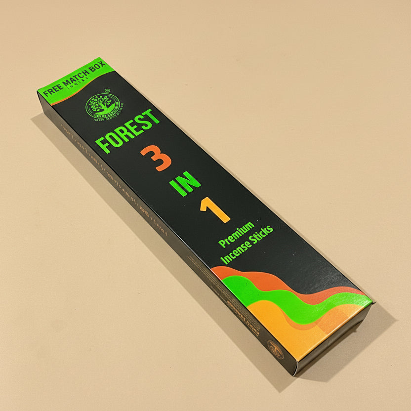 Forest 3 in 1 Premium Incense Sticks (90gm)