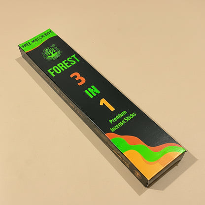 Forest 3 in 1 Premium Incense Sticks (90gm)