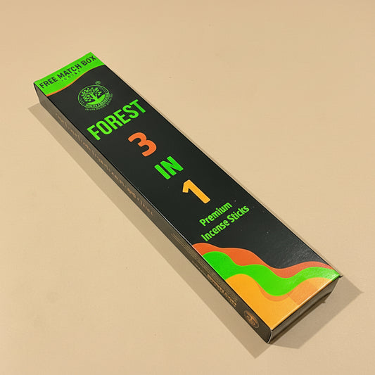 Forest 3 in 1 Premium Incense Sticks (90gm)
