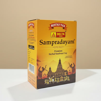 Delta SAMPRADAYAM Herbal Sambrani Cup Monthly Pack (30N)
