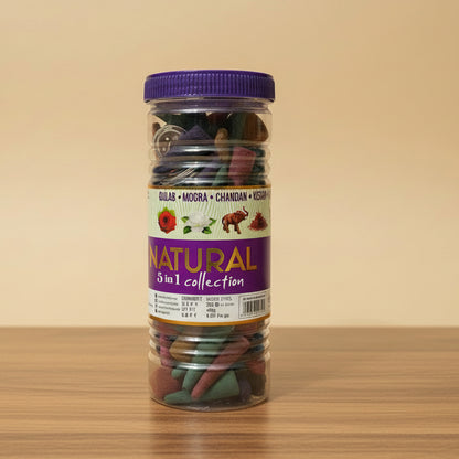 Tez Agarbatti NATURAL 5 In 1 Collection Cones (400 gm)