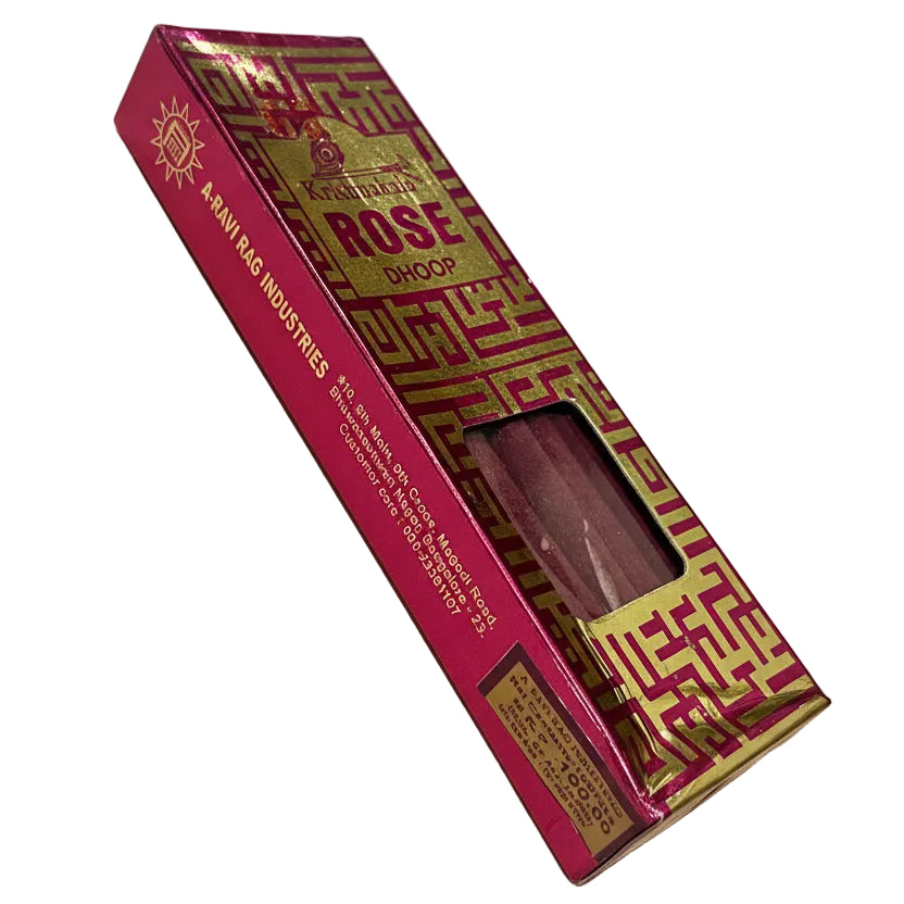 Krishnakala ROSE Premium Candy Agarbathi Thick Incense Sticks (10 sticks)