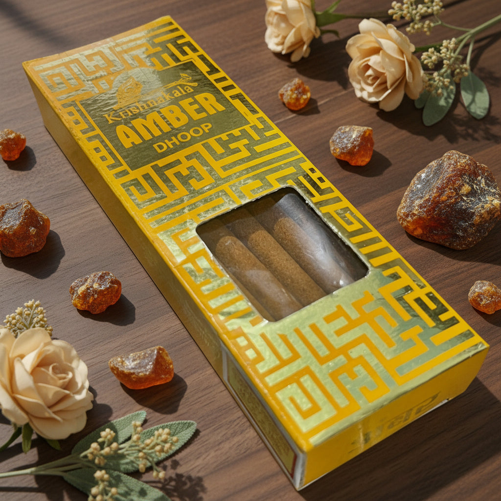 Krishnakala AMBER Premium Candy Agarbathi Thick Incense Sticks(10 sticks)