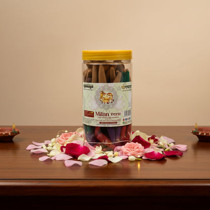 Yogmaaya MILAN Rangras Dhoop Cones(300Gm)
