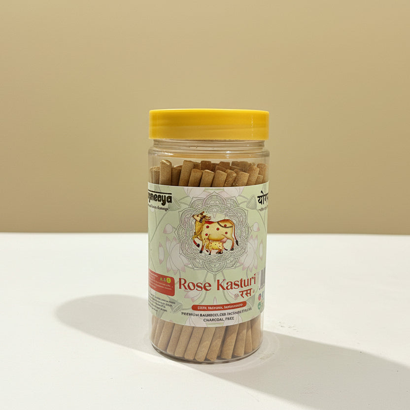 Yogmaaya ROSE KASTURI Ras Dhoop Sticks (40 sticks)