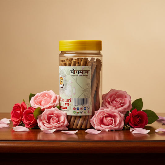 Yogmaaya ROSE KASTURI Ras Dhoop Sticks (40 sticks)