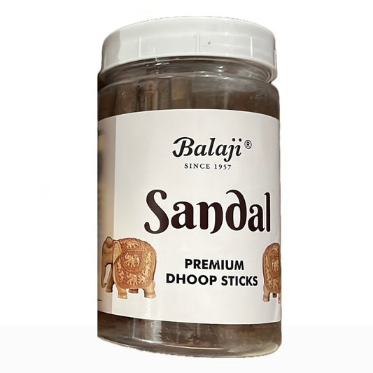 Balaji SANDAL Premium Dhoop Sticks Jar (100 gms)