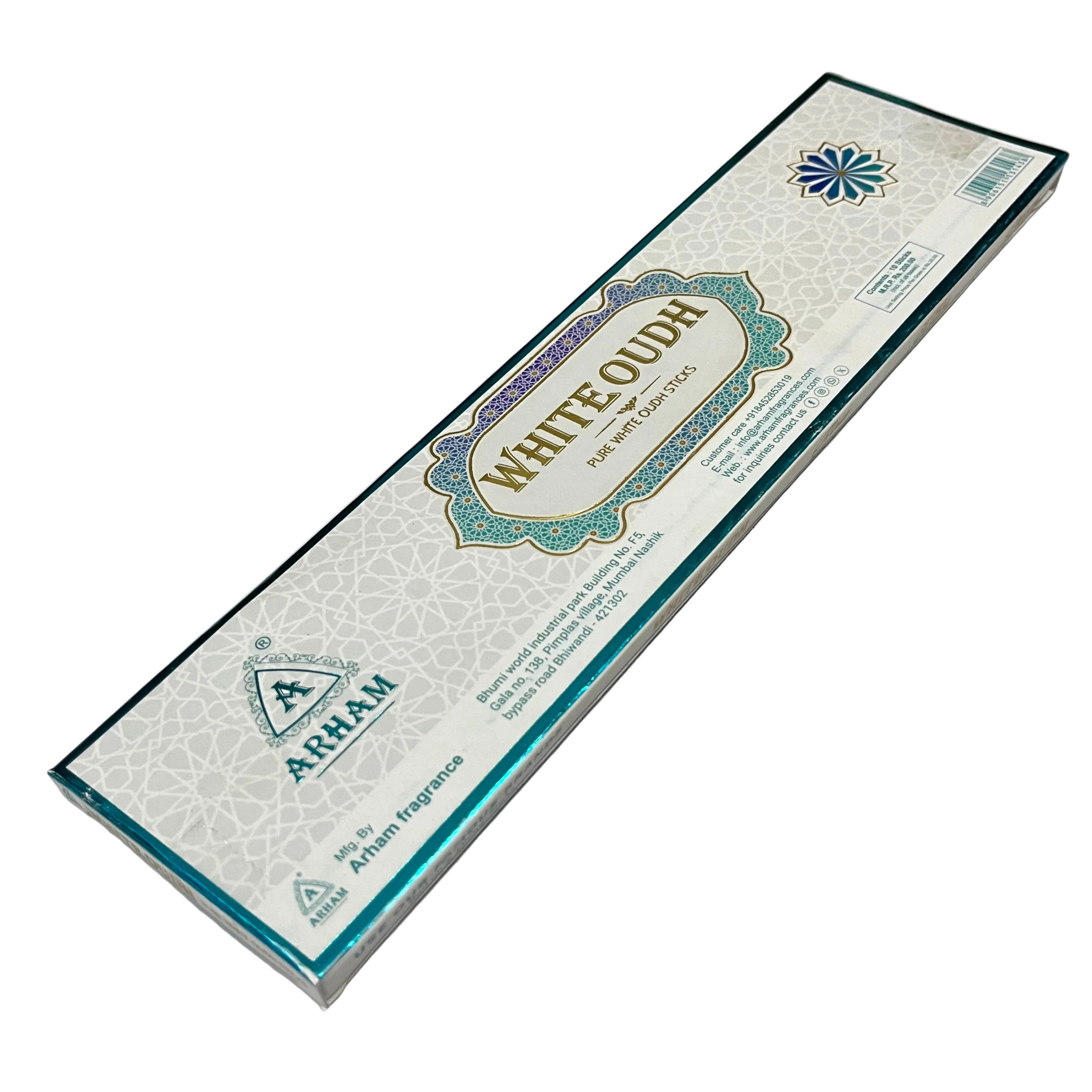 Arham WHITE OUDH Pure Incense Sticks(10sticks)