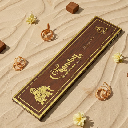 Arham CHANDAN Pure Mysore  Sandal Incense Sticks(10 sticks)