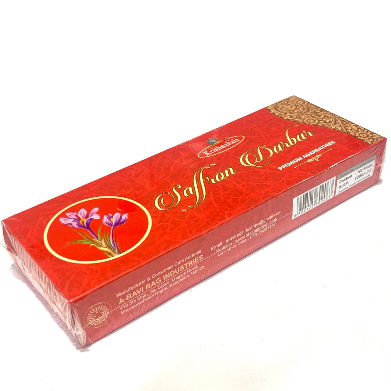 Krishnakala SAFFRON DARBAR Premium Agarbathies (100 sticks)