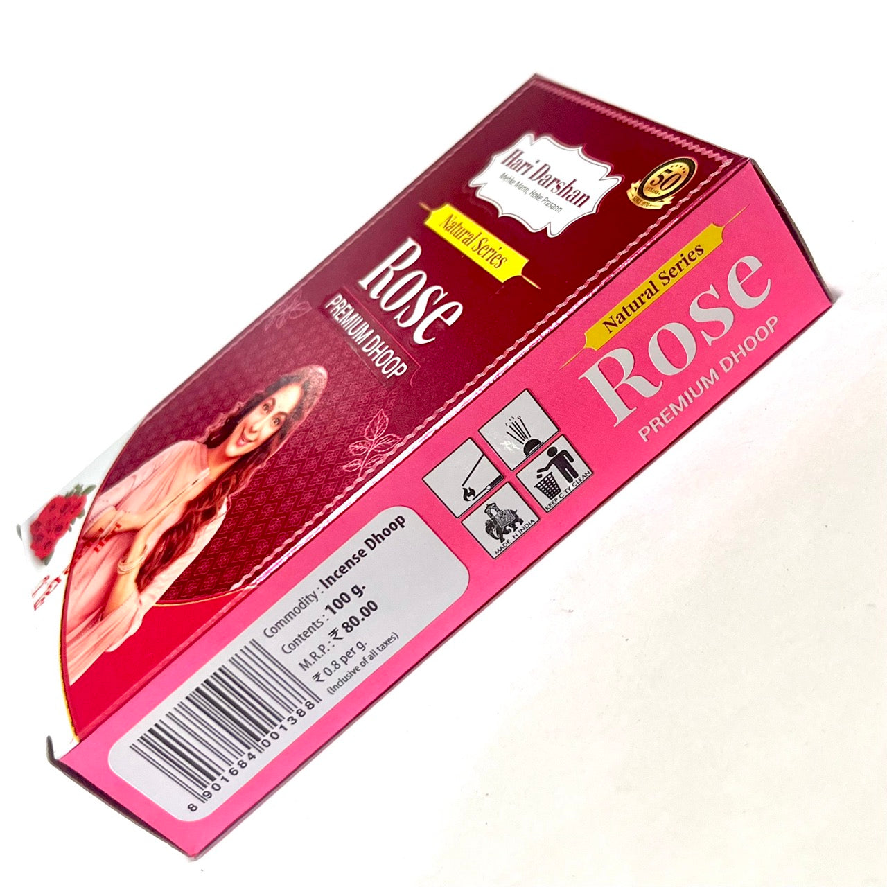 Hari Darshan ROSE premium Wet Dhoop  (100 gms)