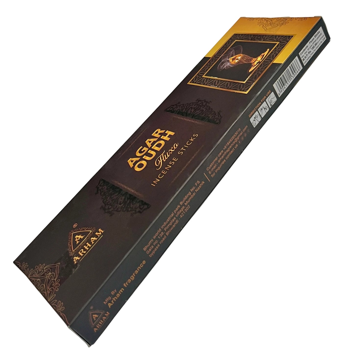 Arham AGAR OUDH Fluxo Natural Incense Sticks(50 Gm)