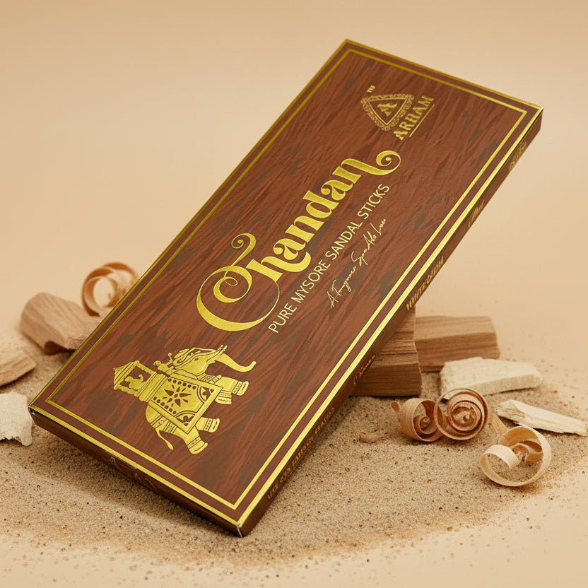 Arham CHANDAN Pure Mysore  Sandal Incense Sticks(25 sticks)