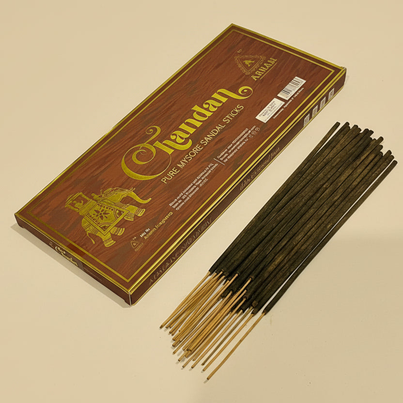 Arham CHANDAN Pure Mysore  Sandal Incense Sticks(25 sticks)