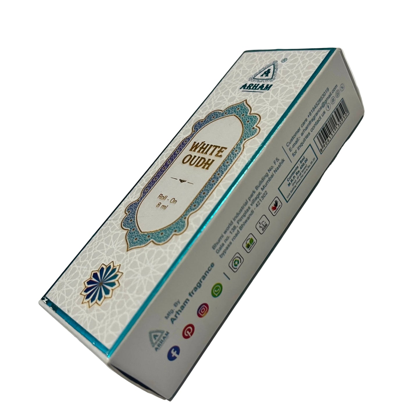 Arham WHITE OUDH Roll on Attars(8 ml)