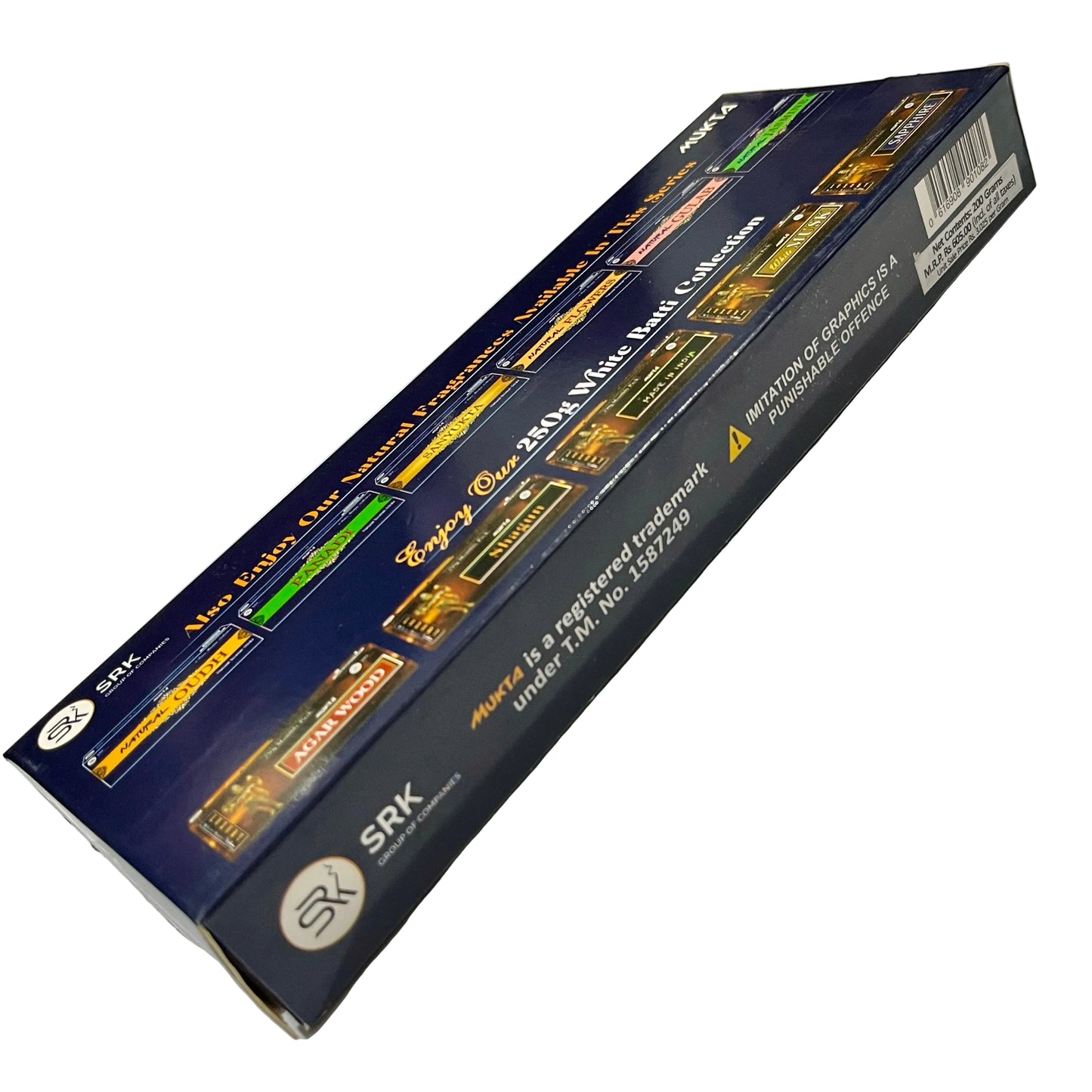 Mukta NATURAL 5 Fragrance Natural Incense Sticks 5 IN 1 (200Gms)