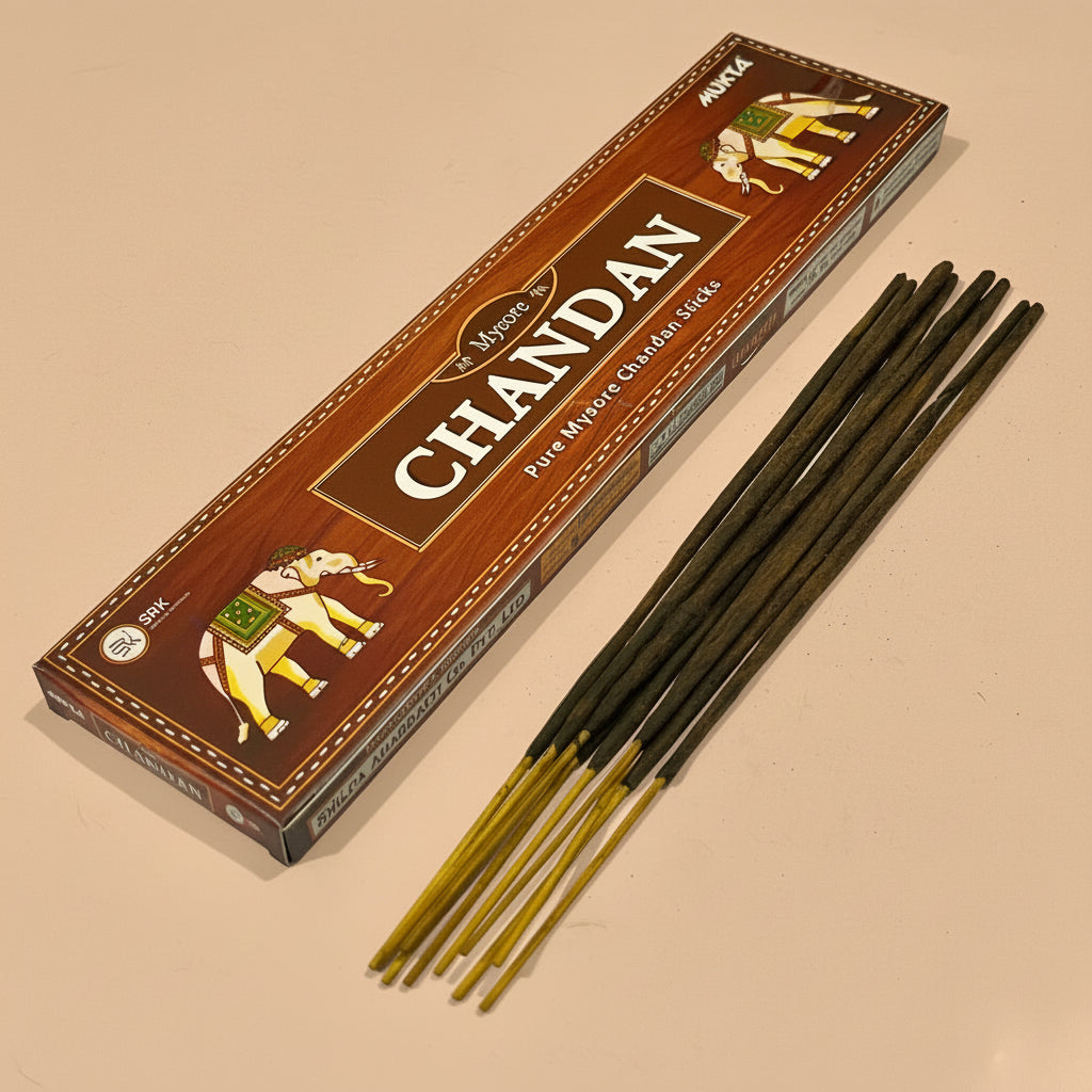 Mukta CHANDAN Pure Mysore Chandan Incense Sticks(10 Sticks)