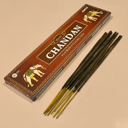 Mukta CHANDAN Pure Mysore Chandan Incense Sticks(10 Sticks)