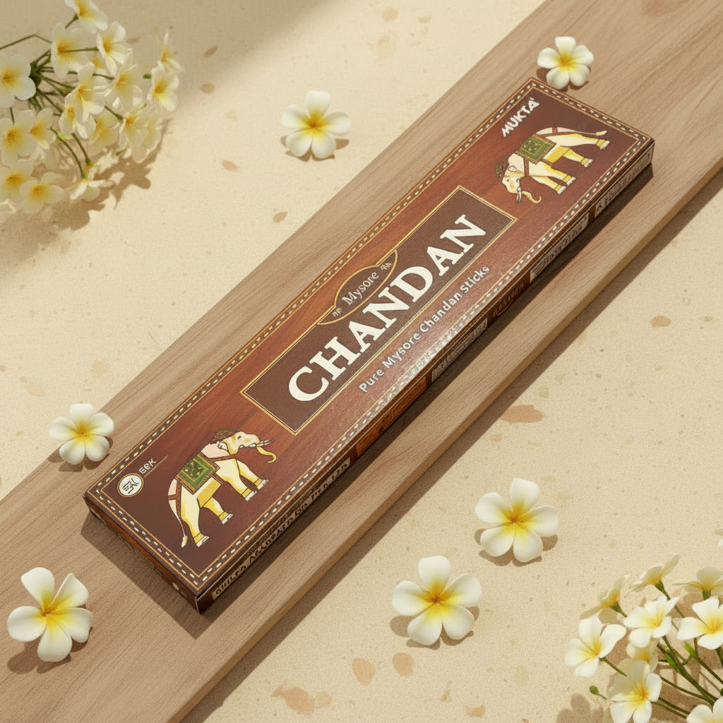 Mukta CHANDAN Pure Mysore Chandan Incense Sticks(10 Sticks)