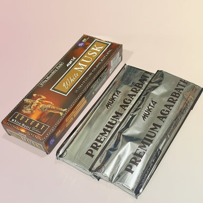 Mukta WHITE MUSK Luxury Incense Sticks(250 Gms)