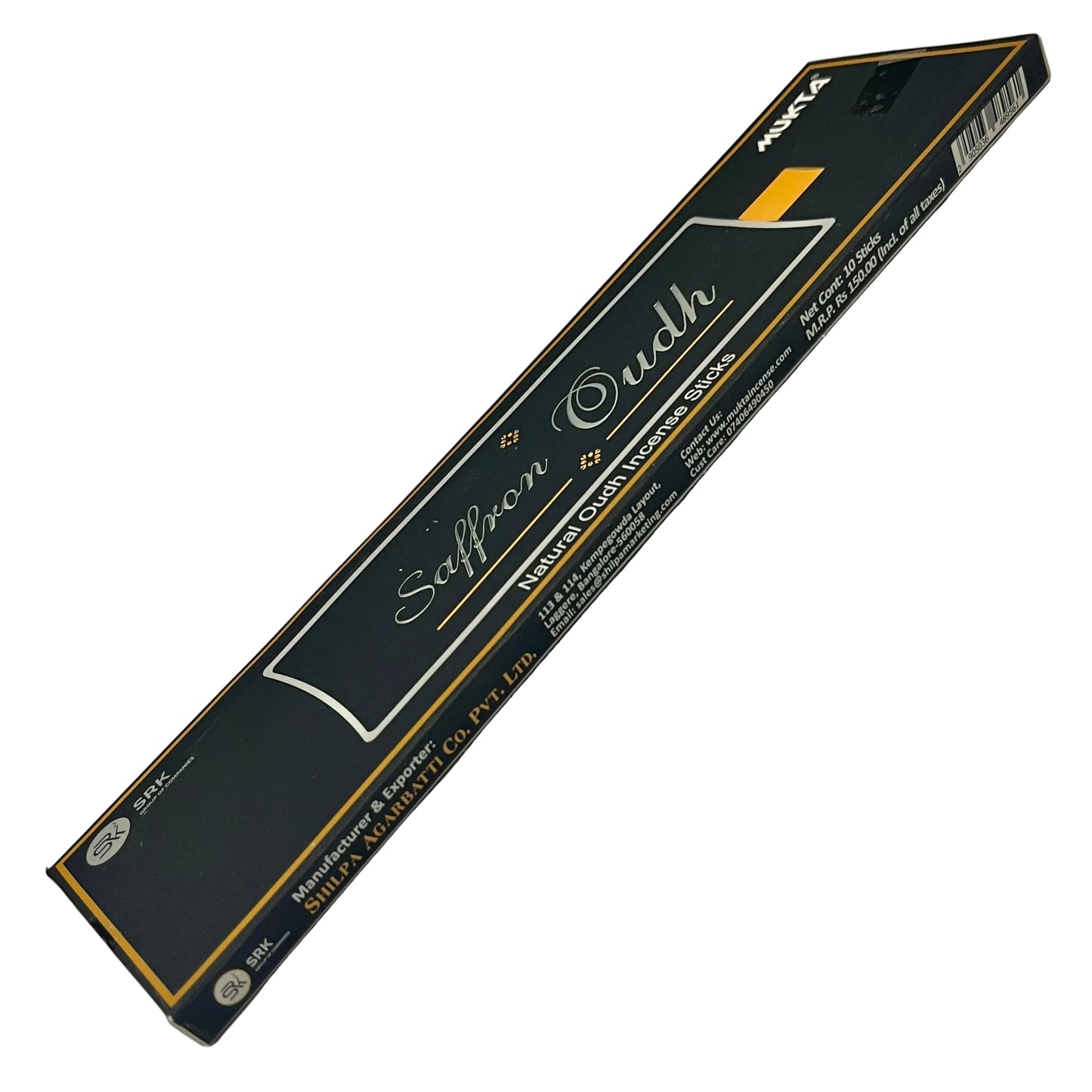 Mukta SAFFRON OUDH Natural Incense Sticks(10 Sticks)