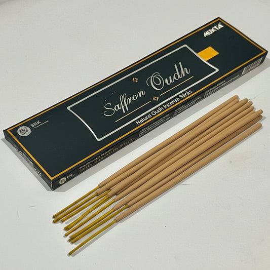 Mukta SAFFRON OUDH Natural Incense Sticks(10 Sticks)