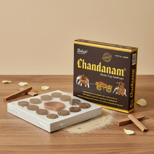 Balaji CHANDANAM Sambrani Havan Cups (12 cups)