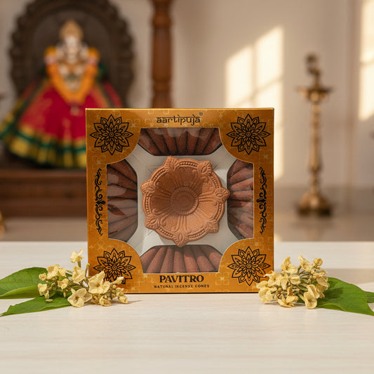 Aartipuja PAVITRO NATRAL Cones(28 Unit)