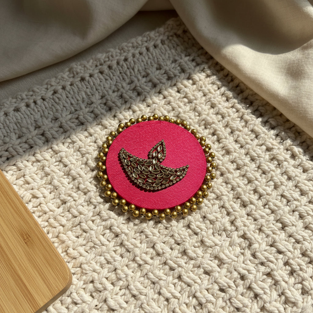 Decorative Diya- pink