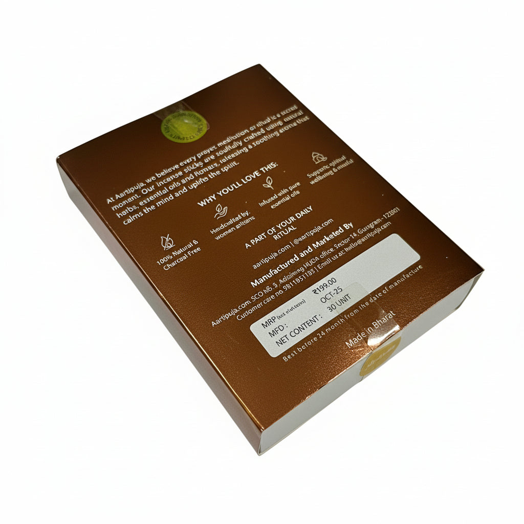 Aartipuja SANDALWOOD Natural Incense Sticks(30 unit)
