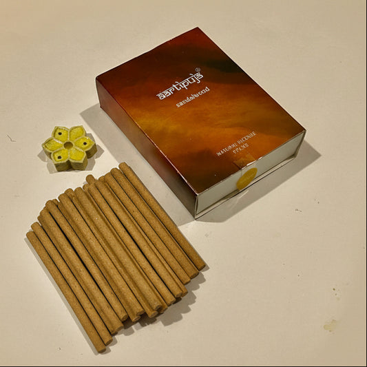 Aartipuja SANDALWOOD Natural Incense Sticks(30 unit)