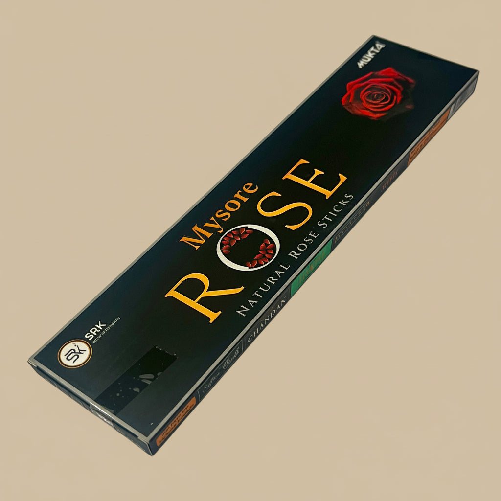 Mukta Mysore ROSE Natural Incense Sticks(10 Sticks)