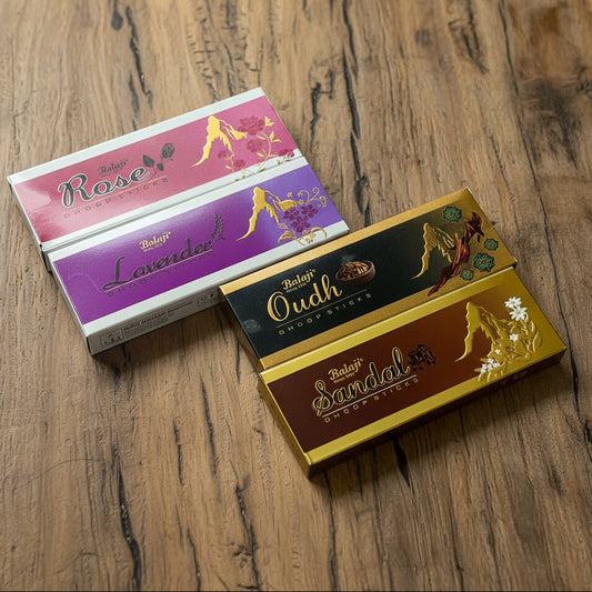 Balaji DHOOP Sticks Combo of 4(Rose, Lavender, Oudh, Sandal)