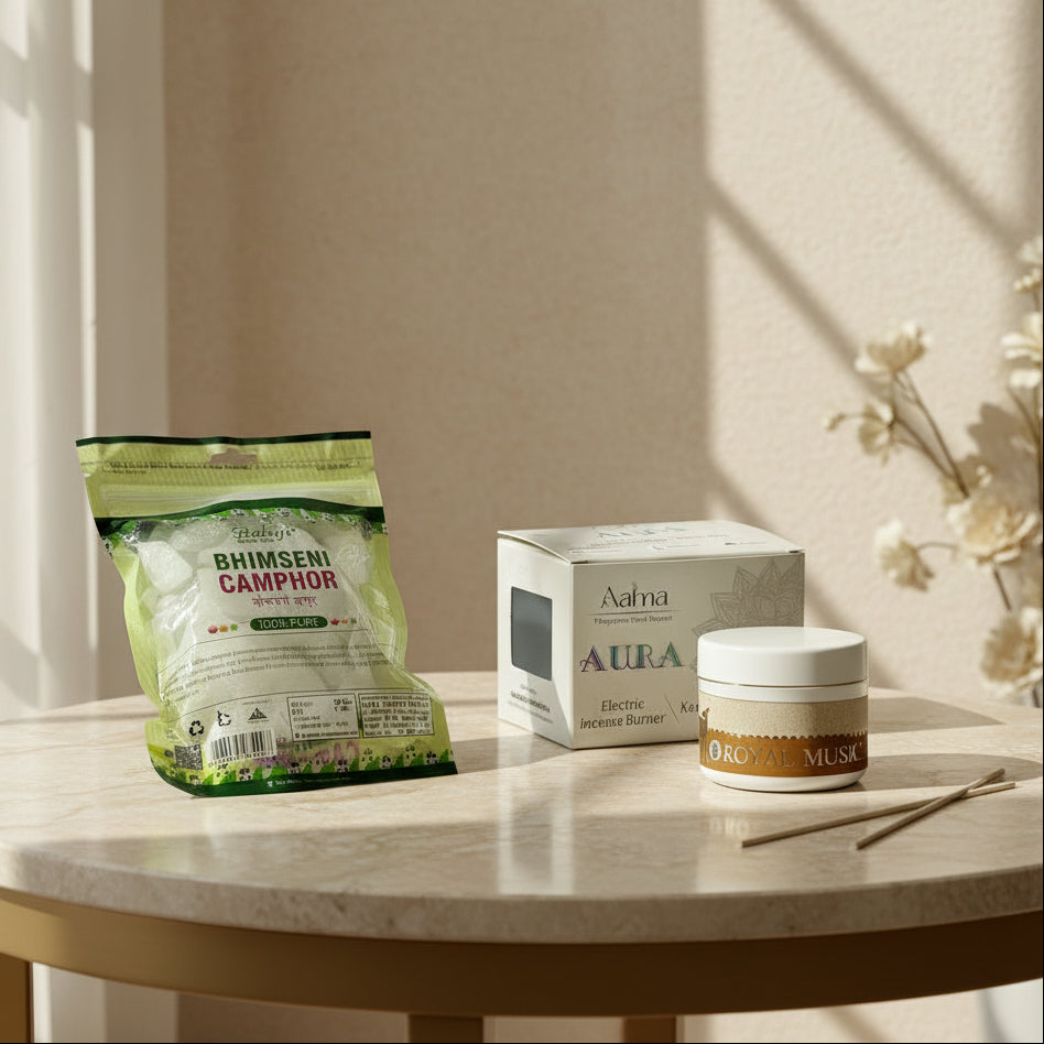 Fragrance camphor burner combo