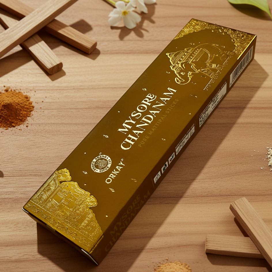 Orkay Fragrances MYSORE CHANDANAM Incense Sticks (100 Gm)