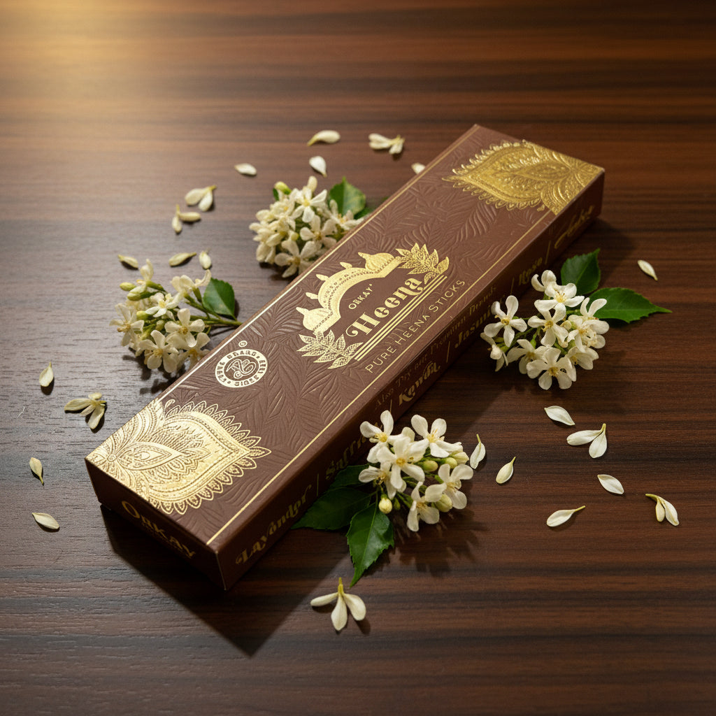 Orkay Fragrances Pure HEENA Incense Sticks (10 sticks)