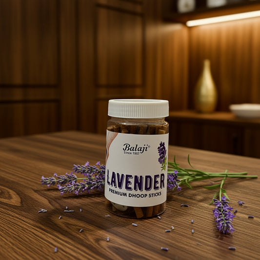 Balaji LAVENDER Premium Dhoop Sticks Jar (100 gms)