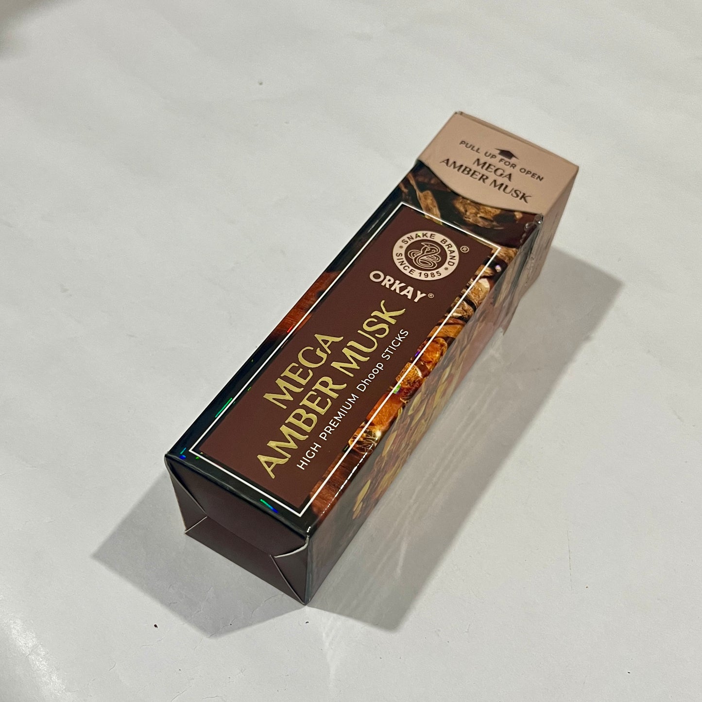 Orkay Fragrances MEGA AMBER MUSK Dhoop Sticks (10 sticks)