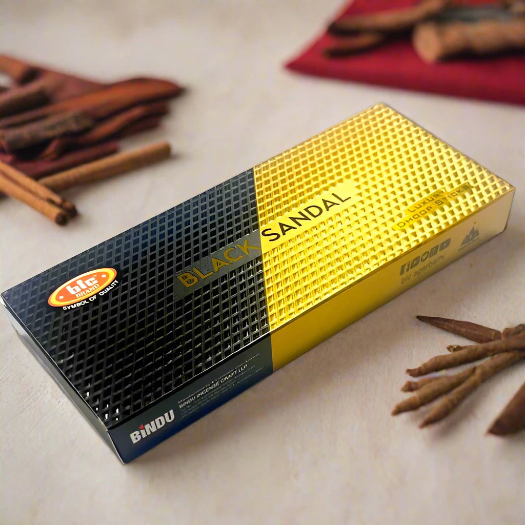 BIC BLACK SANDAL Luxury Dhoop Sticks (10 Sticks)