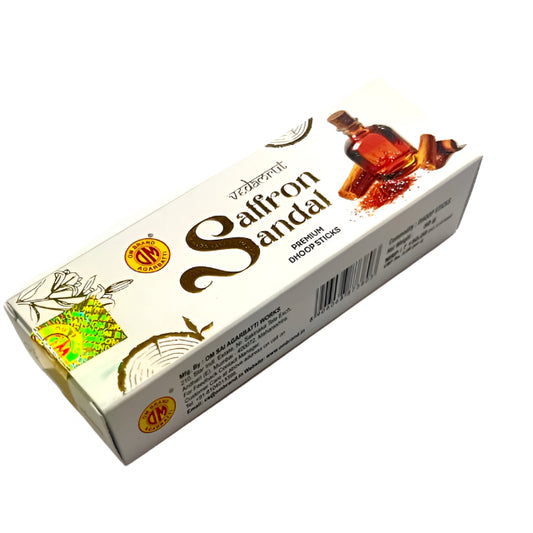 Om Vedamrut SAFFRON SANDAL Premium dhoop Sticks (50 gms)