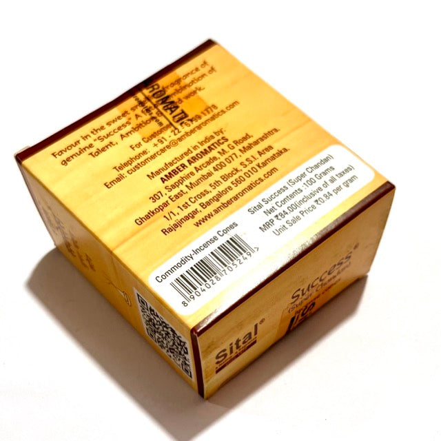 Sital SUCCESS (Super Sandal) incense cones (100gm)