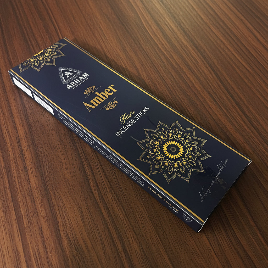 Arham AMBER Fluxo Natural Incense Sticks(50 Gm)