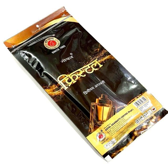 Goyal CRYSTAL Premium Incense sticks ZIPPER (100g)