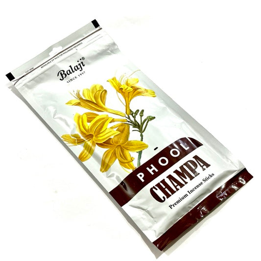 Balaji PHOOL CHAMPA Premium Incense sticks ZIPPER (110g)