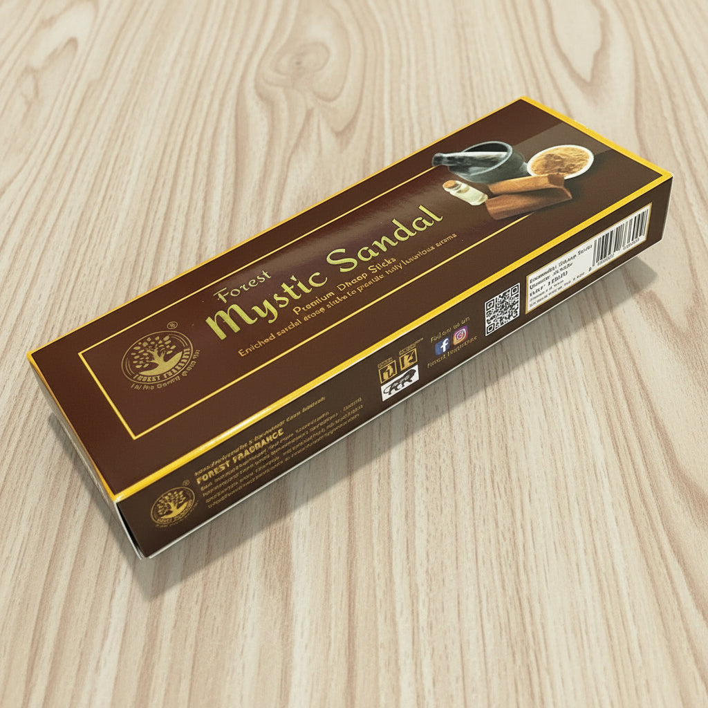 Forest Fragrance Mystic SANDAL Dhoop Sticks (10 Sticks)